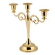 thumbnail image 4 of Candelabro de metal de 3 brazos, estilo europeo, para bodas, decoración del hogar (dorado), 4 of 15