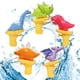 thumbnail image 1 of Pistola de agua de dinosaurio para niños, paquete de 5 pistolas de agua pequeñas a granel para lucha contra el agua, piscina de verano, playa, fiesta, juguete de baño para niños y niñas Rojo Verde, 1 of 6