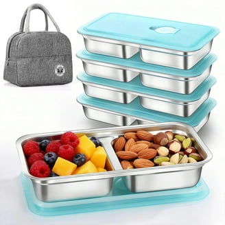 PlanetBox Rover Stainless Lunch Box Kit with Accessories, Magnets
