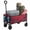 Red, variant on ACCVER Heavy Duty Collapsible Wagon Cart - 220LBS Capacity Folding Utility Cart w/ All-Terrain Wheels, Drink Holders for Camping, Beach, Grocery, Sports (Foldable & Portable), Black