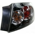 thumbnail image 3 of CarLights360: For 2007 2008 2009 Mazda 3 Tail Light Pair Driver and Passenger Side Sedan W/ Bulbs Replaces MA2800136 MA2801136, 3 of 4