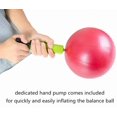 thumbnail image 4 of Mini Fitness Exercise Ball Kit with Hand Pump for Yoga, Pilates, Body Balance, Core Training and Stability, 8", 4 of 7