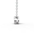 thumbnail image 3 of 0.50 Carat Oval Cut Lab Grown Diamond Solitaire Pendant with Bezel Setting in 14K White Gold, 3 of 5