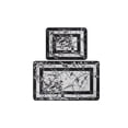 thumbnail image 3 of Chilai - Black, White - Celestial - Bathmat Set (2 Pieces), 3 of 6