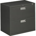 thumbnail image 2 of HON 2 Drawers Lateral Lockable Filing Cabinet, Charcoal, 2 of 2