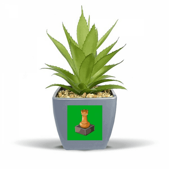Rook Jeu d'Amusement Intellect Char Faux Ananas Fleur Pot Vase Mini Décor