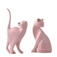 thumbnail image 5 of Elegant Resin Cat Figurine Sculpture Modern Desktop Decoration Unique Home Bookshelf Ornament for Cat Lovers, 5 of 8