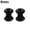 Black8 mm, variant on 1Pair Silicone Flesh Tunnel Double Flared Saddle Ear Plug Gauge Unisex Piercing