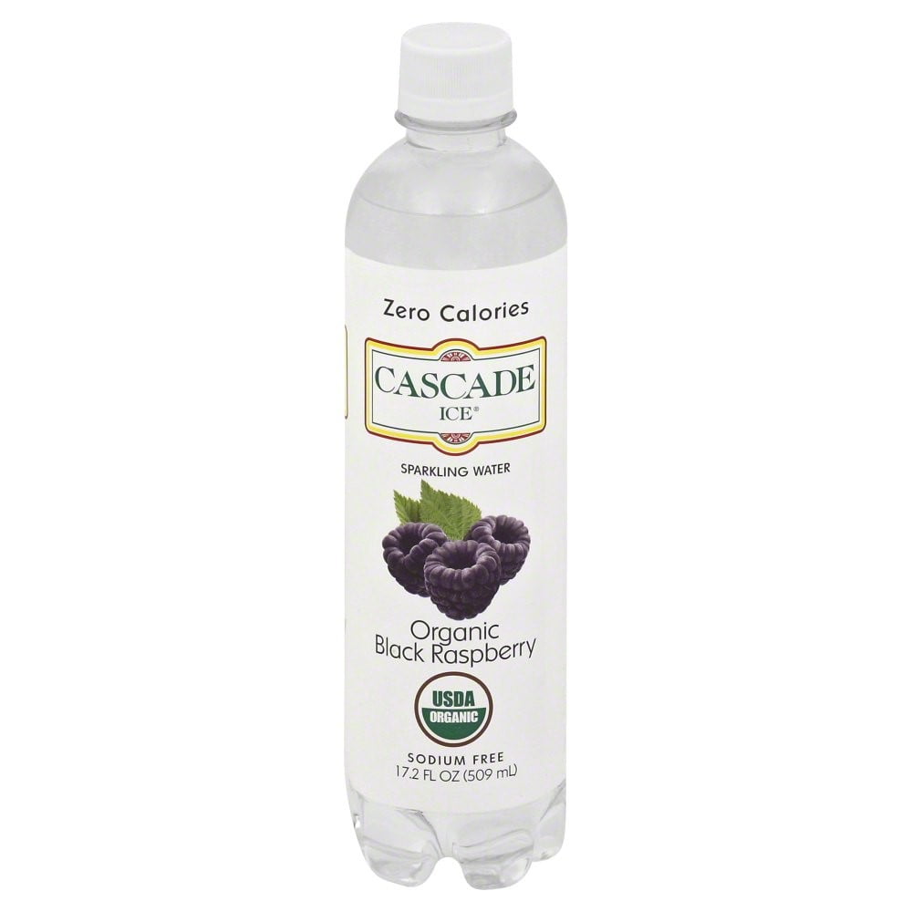 Cascade Ice Naturally Flavored Sparkling Water, Organic Black Raspberry, 17.2 Fl Oz by Cascade Ice