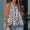 White3, variant on Women's Halter Ruffle Flowy Top Sleeveless Ruched Sheer Tie Back Tanks Blouse with Floral Print elegant Loose Blouse Tank Tops White S