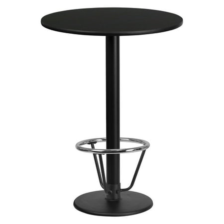 Flash Furniture 24 in. Round Table Top with 18 in. Round Table Base and Foot