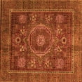 thumbnail image 1 of Ahgly Company Indoor Square Oriental Orange Modern Area Rugs, 3' Square, 1 of 4