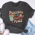 thumbnail image 6 of EcoLoom Pickleball Is My Happy Place Short Sleeve Unisex T Shirt, 6 of 6