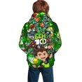 thumbnail image 2 of Youth Ben 10 Hoodies 3D Print Pullover Hooded Sweatshirt With Pocket For Boys Girls Teen X-Large, 2 of 8