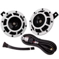 thumbnail image 1 of FARBIN - Bocinas de coche de 12 V, tono alto, tono bajo, metal, doble con arnés de relé, universal p, 1 of 8