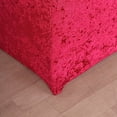 thumbnail image 6 of BalsaCircle Red Round Fitted Cocktail Table Cover Crushed Velvet Tablecloth Party Events Decorations Supplies, 6 of 8