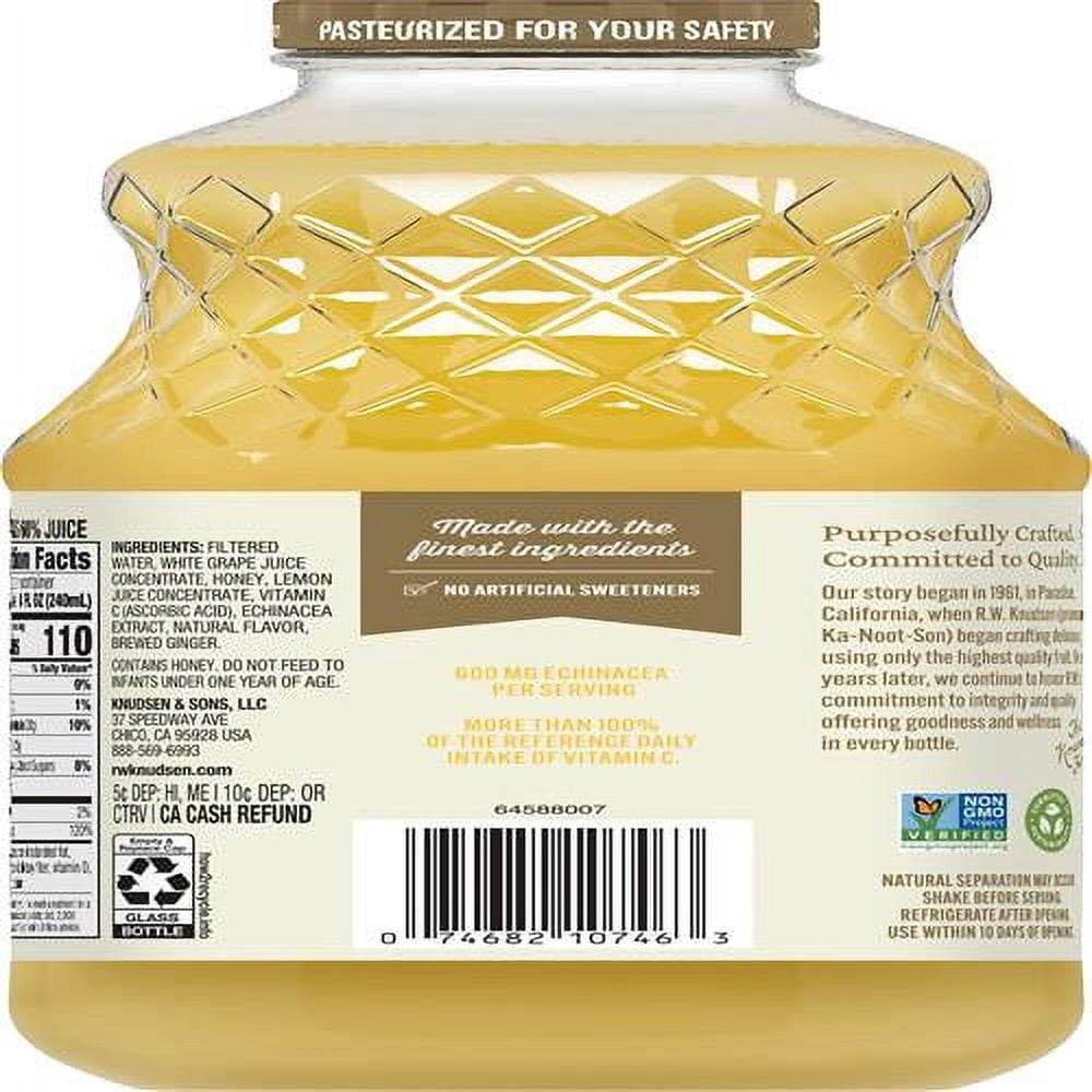R.W. Knudsen Simply Nutritious Lemon Ginger Echinacea Juice Blend, 32 Ounces - Pack of 2