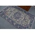 thumbnail image 4 of Vintage Rug, Accent Rug, Turkish Rug, Home Decor Rug, 47x73 inches Blue Carpet, Bohemian Entry Carpet, Tribal Area Carpet, 11722, 4 of 10