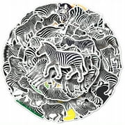 100 Pieces Of Zebra Stickers With Animal Motif On Loh4578