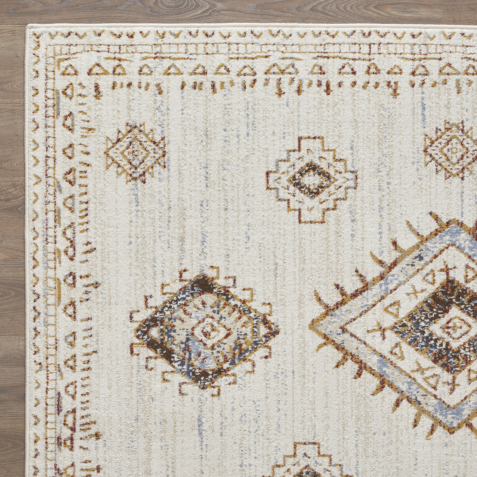 Loomaknoti Alsbrooke Temarnie 3' x 5' Ivory Tribal Indoor Accent Rug