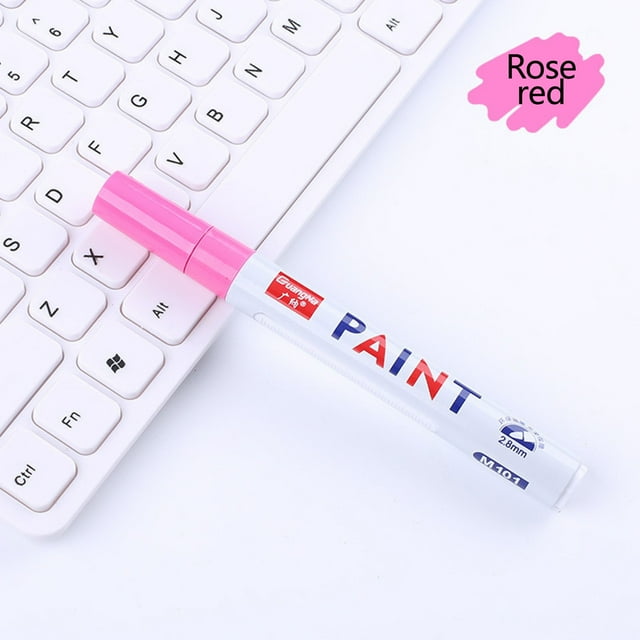LSLJS Paint Pen Marker Color Oily Marker Pen Tire Ceramic Paint Touch-Up Pen Pen1Ml, A Marker