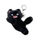 thumbnail image 4 of Llavero de Gato Jinwen Accesorio de Peluche Negro, 4 of 5
