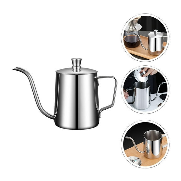 LEORX metal coffee pot Coffee Pot Stainless Steel Adults Daily Use 1Set
