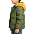 thumbnail image 2 of OGLCCG Boys Winter Coat Zip up Warm Puffer Jacket Windproof Thicken Outerwear with Detachable Hood,Size 5, 2 of 6