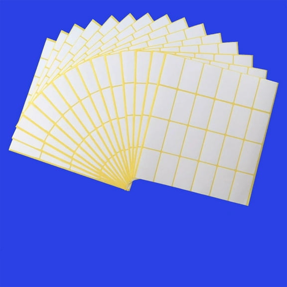 EXHUMKY 15PCS Blank Pricing Labels Paper for General Users in Office Shop and School