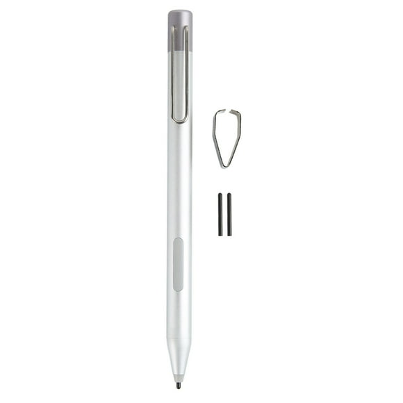 ZOUSSIQI Stylus Pen 4096 Levels Pressure Sensitivity Digital Capacitive Stylus for Surface Pro 6 5 4 3 Go Book Laptop Studio Silver EL225#41645