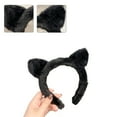 thumbnail image 2 of Character Headband Plush Cute Cat Ear Shape Hair Hoop for Girls, 2 of 21