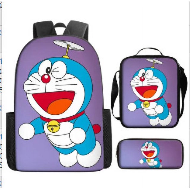 Naruto Anime Backpack Three-Piece Set-Lightweight And Durable Backpack With A Unique Anime Design For Everyday Use-week