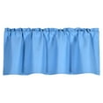 thumbnail image 2 of HUASHENG 1 Piece Black And For Window Thermal Insulated Rod Pocket Short Curtain For Kitchen Bathroom Living Room 57×18 Inch, 2 of 5