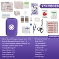 thumbnail image 2 of Car First Aid Kit Purple Emergency Bag Survival Kit Home First Aid Kit 273 Pcs Home Essentials YIDERBO, 2 of 6