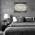thumbnail image 7 of Large Home Sweet Home Wall Art Farmhouse Family Word Sign Pictures Wall Decor Home Quotes Canvas Painting Print Decoration Artwork Framed for Living Room Bathroom Master Bedroom Dining room 16"x12", 7 of 7