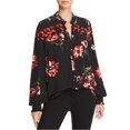 thumbnail image 1 of Joe's Womens Romia Floral Button Up Shirt, Black, XX-Small, 1 of 1