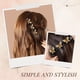 thumbnail image 3 of Pinza de Pelo de Cristal para Mujeres y Niñas | Centro de Mesa de Cristal Brillante | Diseño Elegante y Versátil | Paquete de 6 Pinzas, 3 of 7