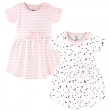 

Touched by Nature Baby and Toddler Girl Organic Cotton Short-Sleeve Dresses 2pk Tiny Flowers 9-12 Months