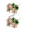 thumbnail image 2 of Mecorevxz Artificial Roses Flowers Fake Silk Rose Bouquet 15 Heads 2 Packs of Realistic Blossom Roses for Valentines Day Wedding Party Decorations(Pink), 2 of 7
