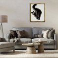 thumbnail image 4 of Stupell Industries Modern Fun Black Cat Behind Gold Floating Frame Canvas Art, 25 x 31, by Melissa Wang, 4 of 8