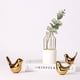 thumbnail image 4 of 2X Casa Polar, Figuras de PáJaros Dorados, Estatuas de PáJaros de Cerámica Moderna, Escultura de Animales, Decoración del Hogar, Manualidades, Cerámica Dorada, XL, 4 of 7