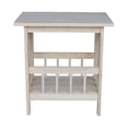 thumbnail image 2 of Pemberly Row 1 Shelf Solid Para Wood Magazine End Table in Natural, 2 of 8