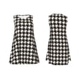 thumbnail image 7 of Fuzoiu Black and white houndstooth Print Women's Sleeveless Dress,Summer Dresses for Women,Casual Sundresses,Beach Sleeveless T-shirt Swing Dress with Pockets, 7 of 7