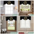 thumbnail image 6 of Tie Up Valance for Windows Honey Bee Daisy Wreath Curtains Valances Rod Pocket Valance Window Treatments Sunflower Leaves Black Balloon Curtains for Kitchen Living Room Bedroom Bathroom 54x18 Inch, 6 of 9