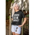 thumbnail image 3 of Feminine Not Feminist Conservative Women's Plus Size Graphic Tee Brisco Brands 2X, 3 of 5