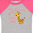 thumbnail image 4 of Inktastic My Great Grandma Loves Me Cute Giraffe Boys or Girls Baby Bodysuit, 4 of 5