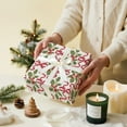 thumbnail image 3 of Christmas Wrapping Paper Roll – 17 in x 16.4 ft Gift Wrap with Red Ribbon Bows & Holly Berry Festive Design for Holiday Presents & Party Decorations, 3 of 16