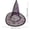 C#143, variant on Halloween Witch Hat, Star Print, Decorative Witch Hat, Sheer Material, Gold Foil, Adjustable Strap, Party Accessory