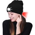 thumbnail image 4 of Gorro de cabeza LED, gorro para correr recargable por USB, ultrabrillante, 4 LED, resistente al agua, para invierno, cálido, regalos para hombres y mujeres kaili Sencillez, 4 of 5