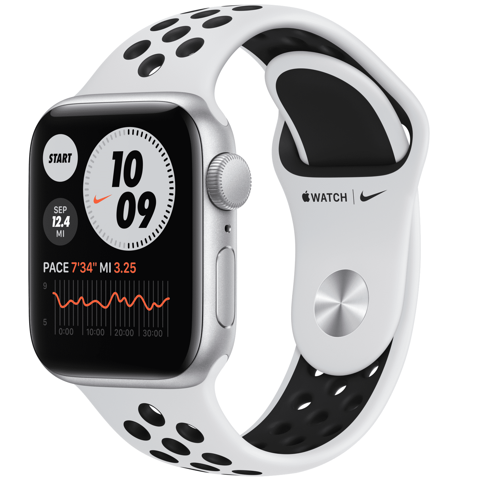 Apple Watch Nike SE GPS, 40mm Space Gray Aluminum Case with